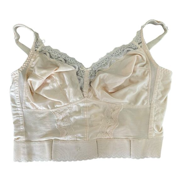 Vintage Carnival Bra 40D White Padded Full Coverage ILGWU Made in USA